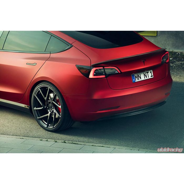 New Tesla Red Spoiler Carbon Fiber Model Y 3 Real Carbon Fiber