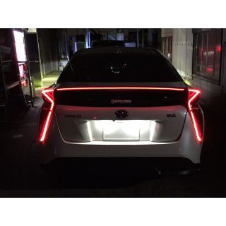 Rear Gate Garnish (smoke) with LED - Toyota Prius (2016 -2019) 