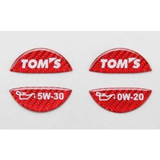 TOM'S Racing- Oil Filler Cap Garnish Sticker